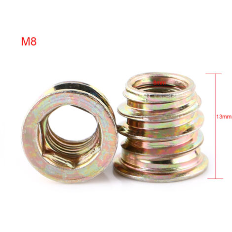 Verzinkte Gewindenietmuttern aus Kohlenstoffstahl, sechseckige Form mit Vertiefung (M8 x 13 mm)