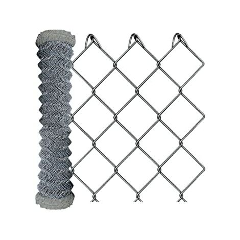 Verzinkte tierische Zäune für tierische Zäune mit 50x50 Rhombohydal -Rhoutage 25mt. Thread Ø1.8 - 100cm