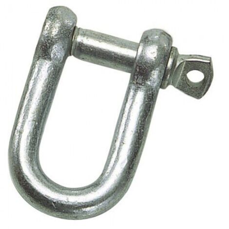 Verzinkter gerader Schäkel 10 mm. 3/8" Haushaltsgebrauch