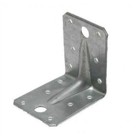 Verzinkter verstärkter Lochwinkel - 70 X 70 X 55 X 2.5