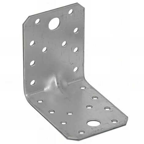 Verzinkter, verstärkter Winkelverbinder – 70 x 70 x 55 x 2,0 mm