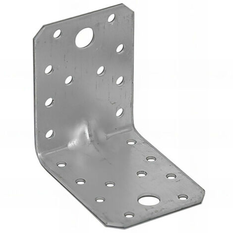 Verzinkter, verstärkter Winkelverbinder – 70 x 70 x 55 x 2,5 mm
