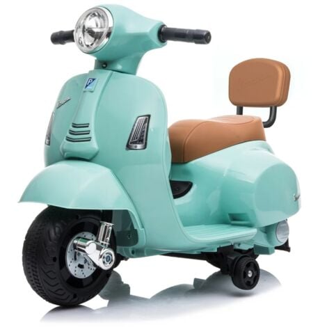BERGHOFF Vespa GTS - Moto Électrique pour Enfant - 6V - 1 à 3 ans - Bleu