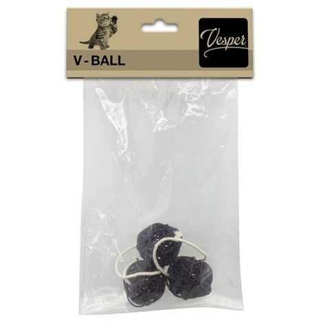 Vesper 3-Bola Rattan Brown 4 cm