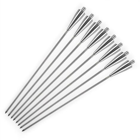 Vesta Torches de jardin à huile set 8 pièces 245 ml inox