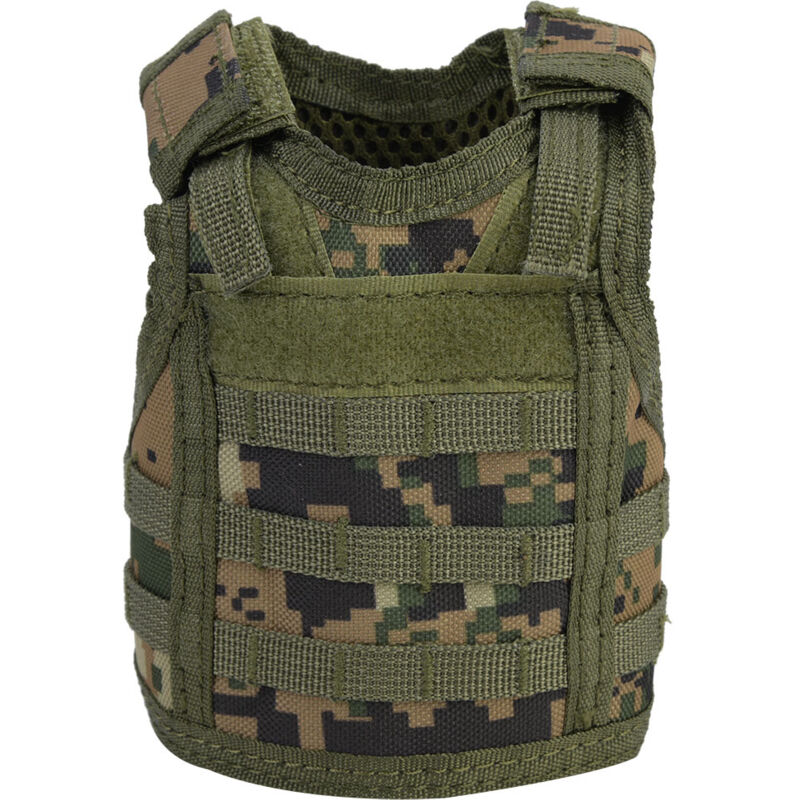 Veste à bières miniature avec bretelles ajustables et motif camouflage numérique