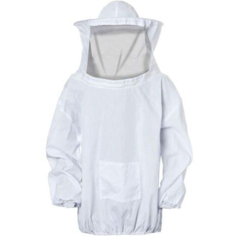 Veste Apiculteur Professionnelle,Costume de Protection Veste d’anti-abeilles avec Chapeau et Voile pour Apiculteurs,Équipement Apicole Professionnel avec Fermeture éclair pour Jardin et Ranch