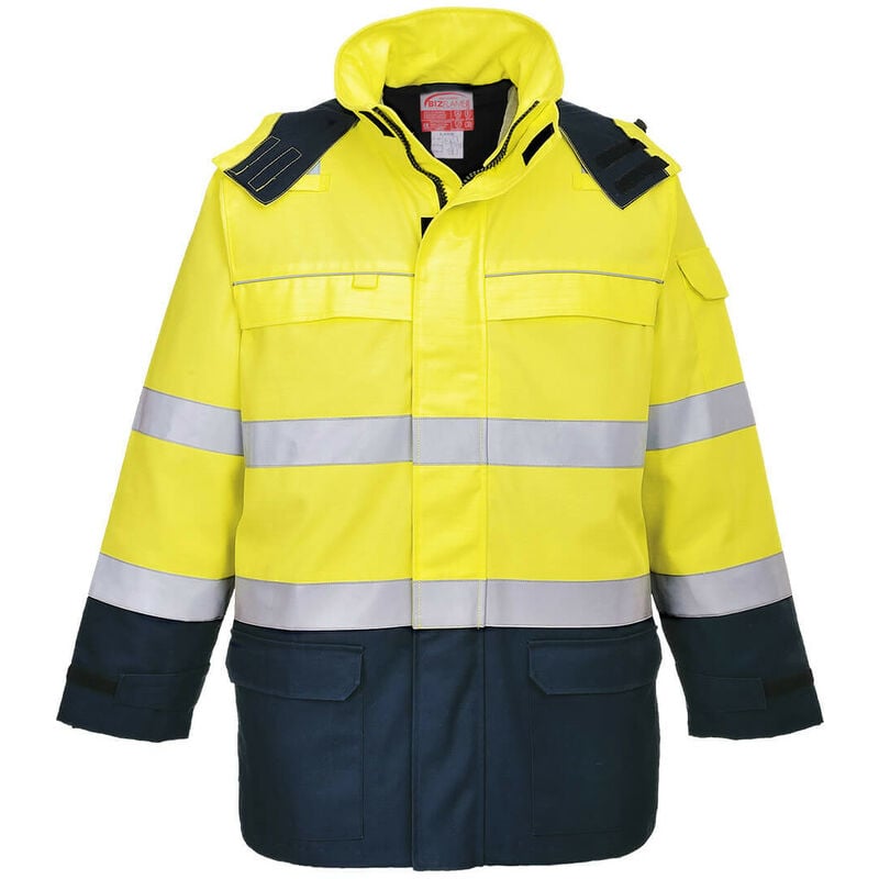 Parka arc électrique et haute visibilité couleur : Jaune/Marine taille xxl Portwest