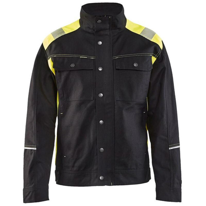 Veste de travail artisan 4095 - Noir/Jaune fluo xxl