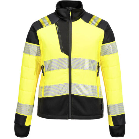 Veste Baffle Hybride Hv Pour Femme Pw3 - Taille M - Jaune/noir - Portwest