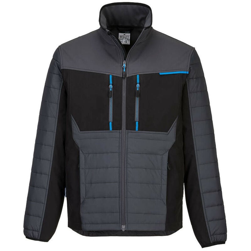 Veste bi-matière WX3 Baffle couleur : Gris Métal taille m Portwest
