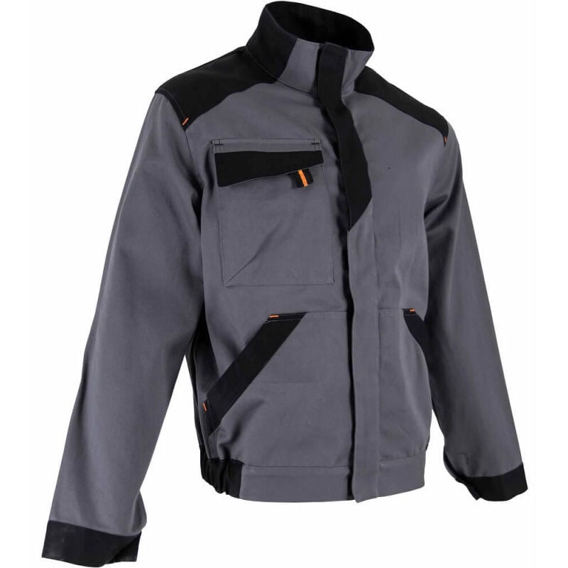 Veste de travail bicolore multipoches Gris/Noir - 2257 brasure LMA taille l