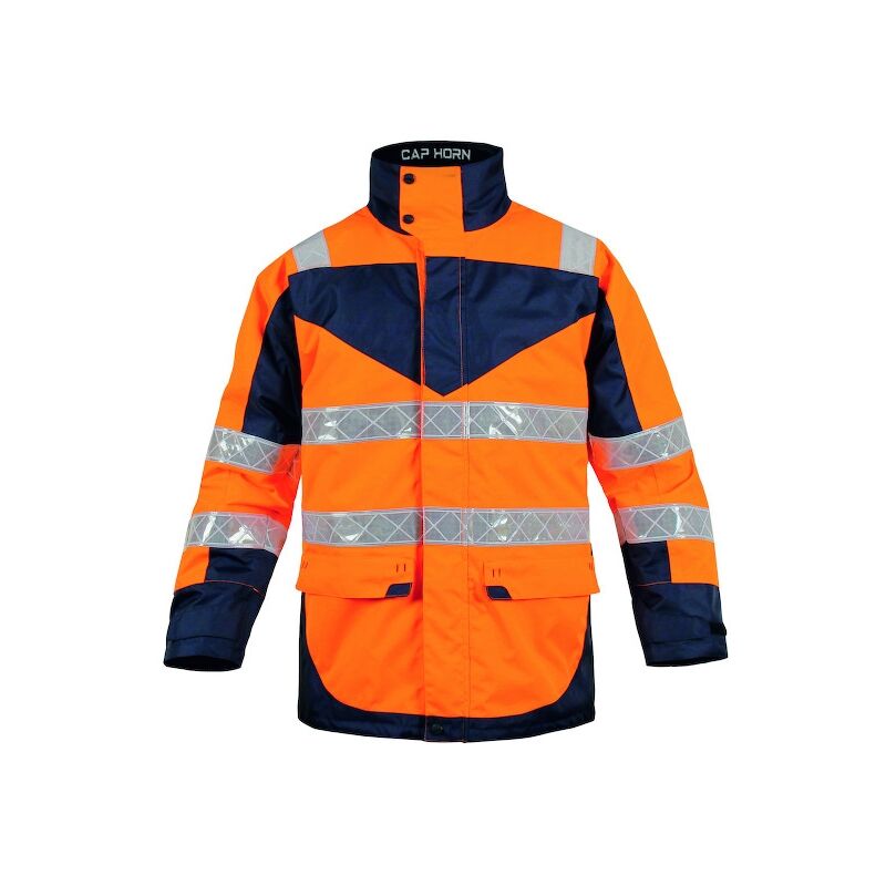 T2S - Veste bleue marine haute visibilité cap horn 2 - 2XL
