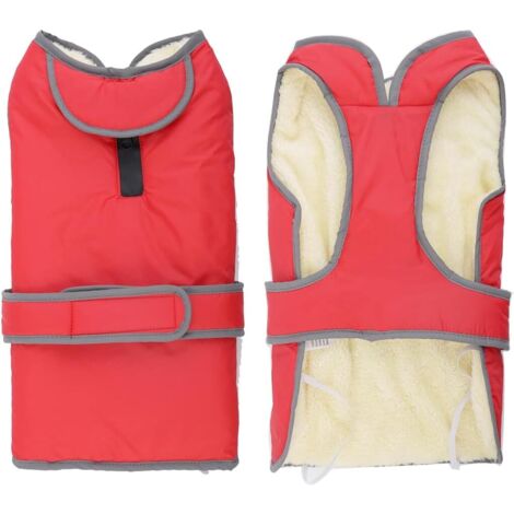 Veste chaude réfléchissante pour chien (rouge S)-Fei Yu