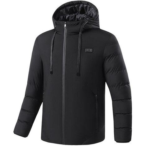 Veste chauffante en coton veste chauffante à onze zones hiver veste chauffante électrique en fibre de carbone USB