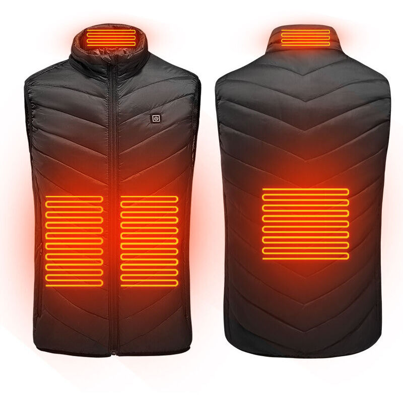 Veste Chauffante Pour Homme Femme avec 4 Zones de Chaleur et 3 Réglages de Chaleur Veste Chauffante Électrique avec Chargeur usb ,lavable en
