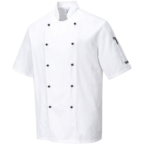Veste cuisine Kent couleur : Blanc taille L - PORTWEST