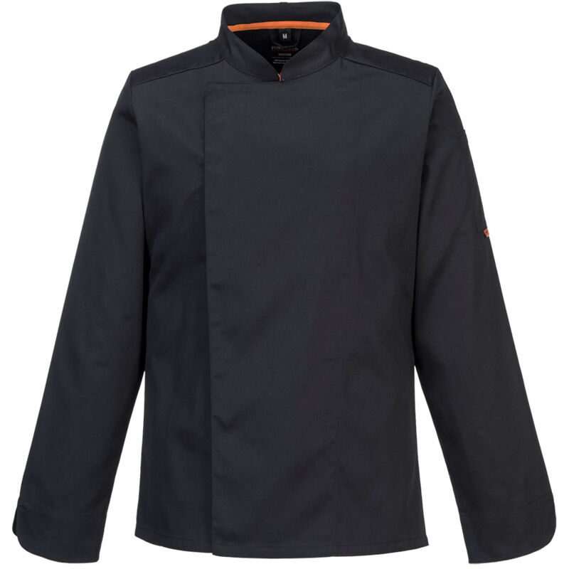 Veste cuisine meshair pro l/s - taille xs - noir Portwest
