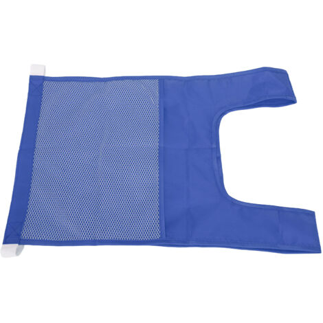 Veste d'apprentissage pour enfants avec lettres et chiffres, poches filet pour maternelle, développement cognitif, bleu