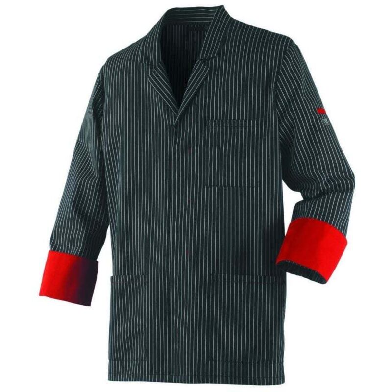 Giubbotto da macellaio unisex a maniche lunghe Robur Ardoise Nero L