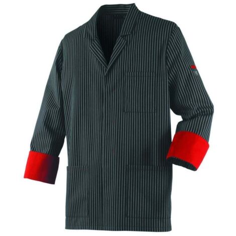 Veste de boucher mixte manches longues Robur Ardoise Noir L