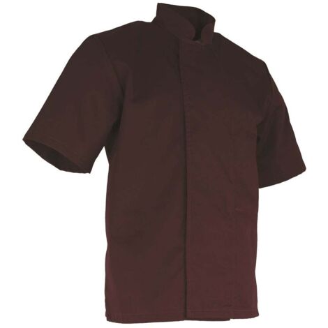 Veste de cuisine bordeaux manches courtes LMA CONFITURE Bordeaux S
