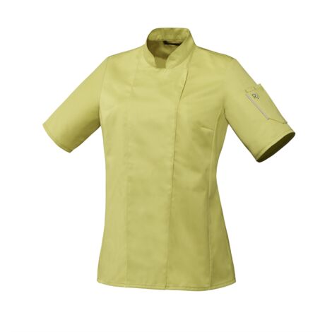 Veste de cuisine femme manches courtes Robur Unera polycoton Pistache XS