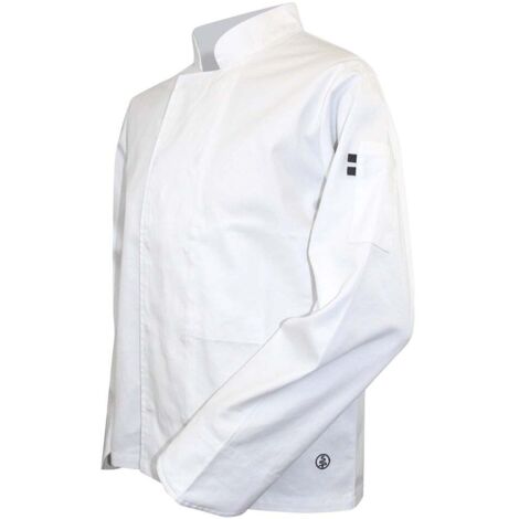 Veste de cuisine LMA Merlan 100% coton Blanc L