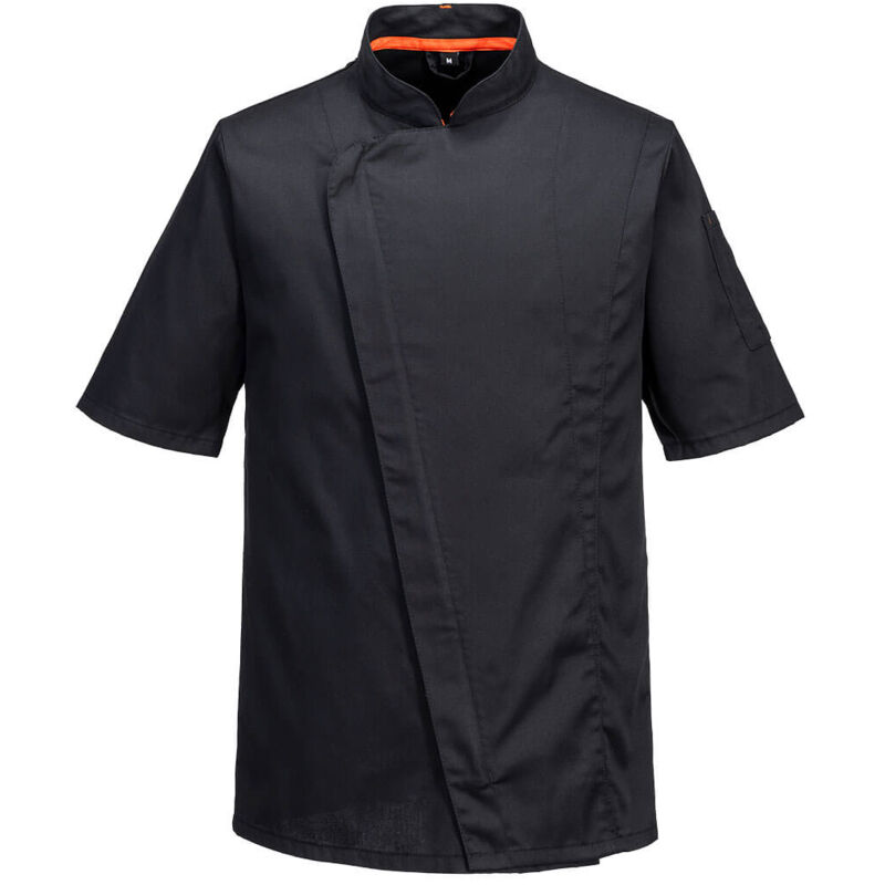 Veste de cuisine maille pro manches courtes - taille xxxl - noir Portwest