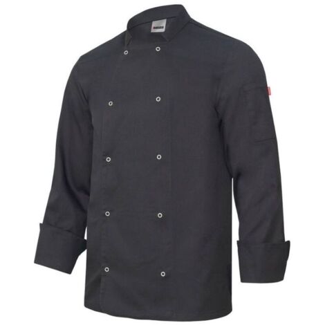 Veste de cuisine manches longues avec boutons pression VELILLA Noir 62