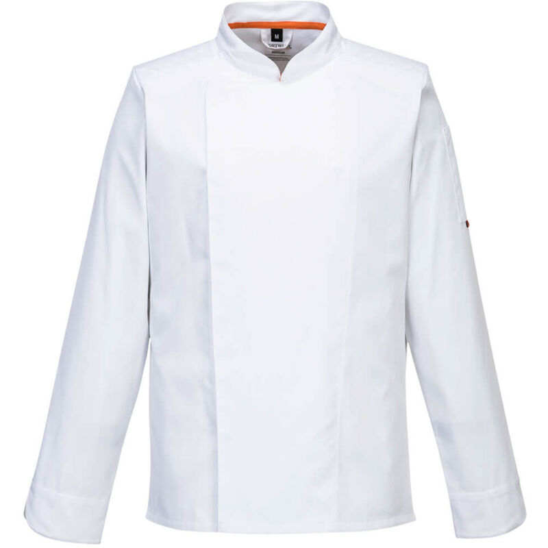 Portwest - Veste de cuisine manches longues Stretch Mesh Air Pro - s - Blanc