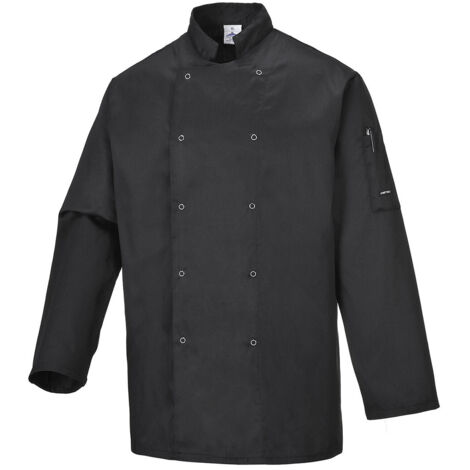 Veste de cuisine Suffolk couleur : Noir taille S - PORTWEST