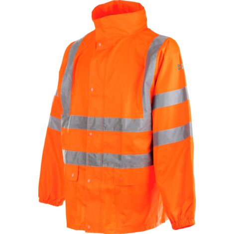 Veste de pluie haute visibilité EN 20471 3.2 et EN 343 3.1 Würth MODYF orange - XXL