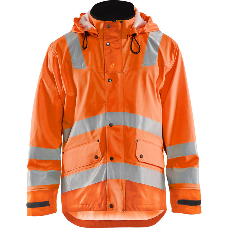 Chaqueta de lluvia de alta visibilidad nivel 3 4327 - Naranja fluorescente L
