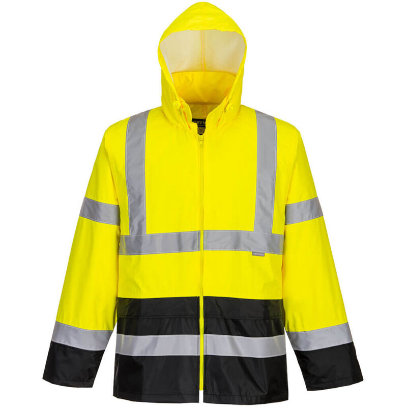 Portwest - Veste de pluie Hi-Vis bicolore couleur : Jaune/Noir taille 5XL