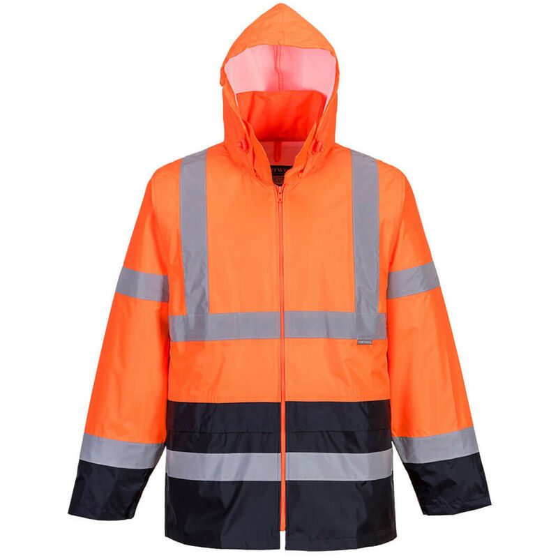 Veste de pluie Hi-Vis bicolore couleur : Orange/Marine taille xl Portwest