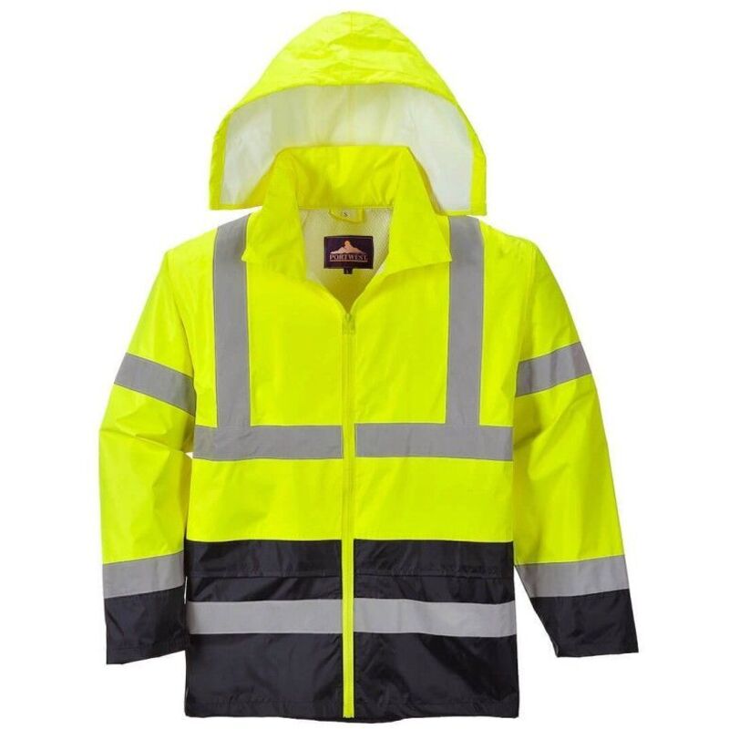 Veste de pluie haute visibilité Portwest bicolore H443 Jaune / Noir l
