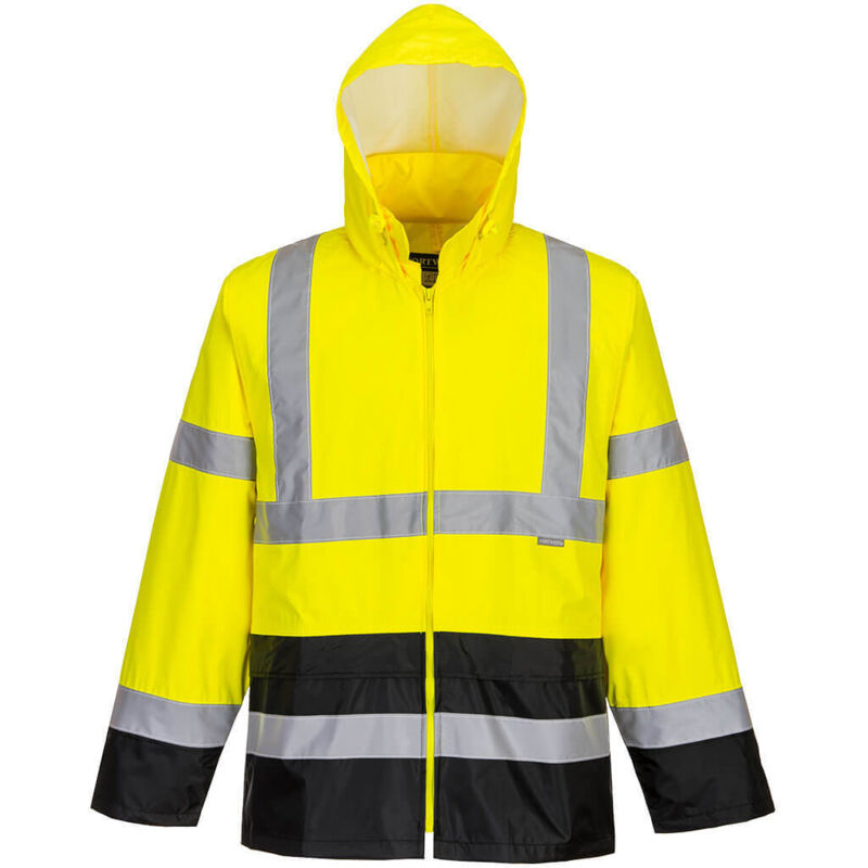 Veste de pluie haute visibilité Portwest bicolore H443 Jaune / Noir 5XL