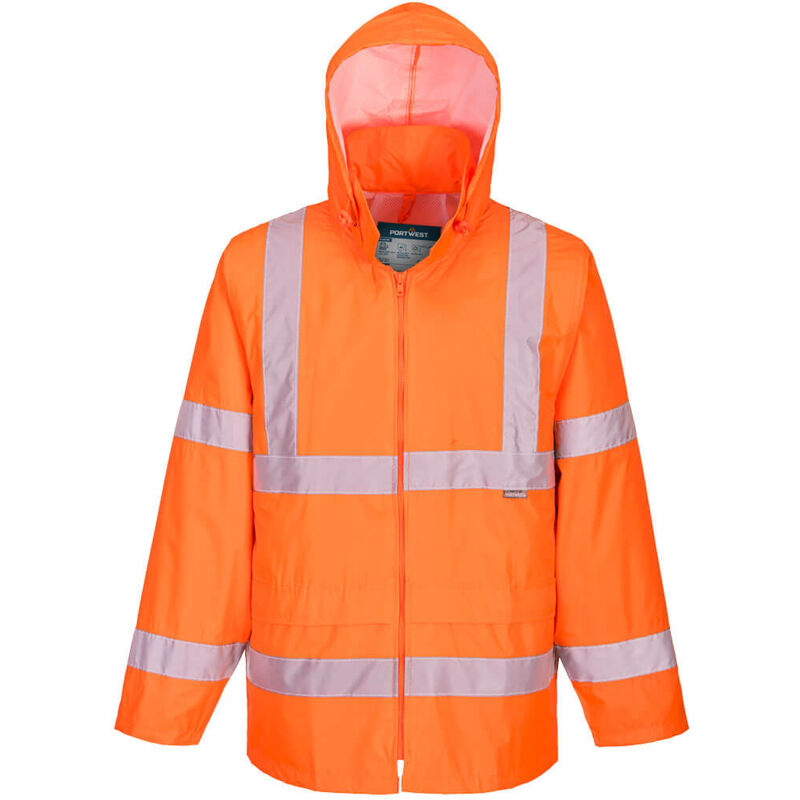 Veste de pluie Haute Visibilité Portwest Orange s