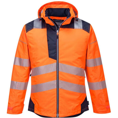 Parka HV PW3  couleur : Jaune/Gris taille S - PORTWEST