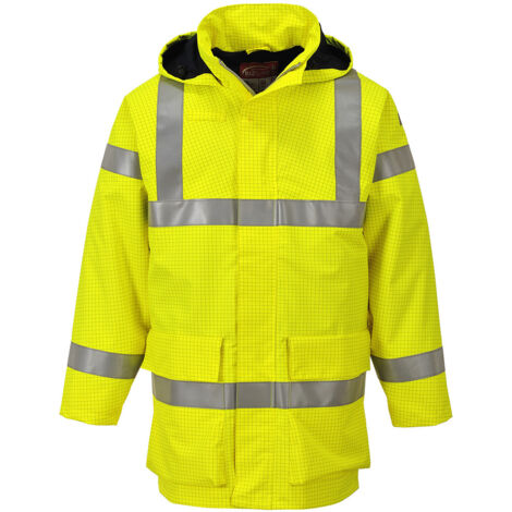 Veste de pluie hi-vis multi lite Bizflame couleur : Jaune taille XXXL - PORTWEST
