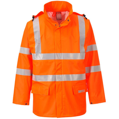 Veste de pluie HiVis FR Sealtex couleur : Orange taille L - PORTWEST