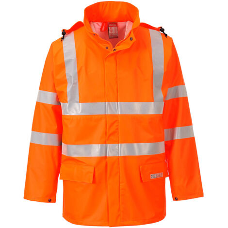 Veste de pluie HiVis FR Sealtex couleur : Orange taille XXL - PORTWEST