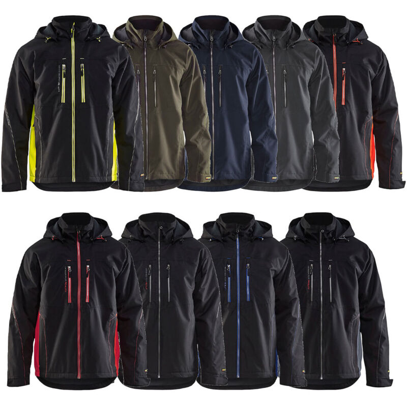 Veste imperméable hiver Blaklader Technique doublée Marine / Noir 3XL