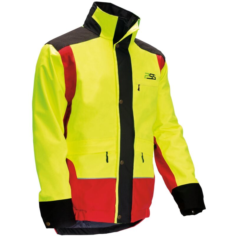 PSS Veste de pluie imperméable X-treme Rain Jaune/Rouge Taille 3XL