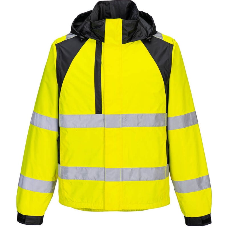 Veste de pluie wx2 eco hi-vis - taille xxl - jaune/noir Portwest