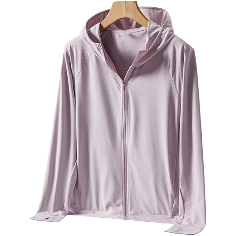 Veste de protection solaire femme - Léger, respirant et séchant rapide pour randonnée et course en plein air - Rose