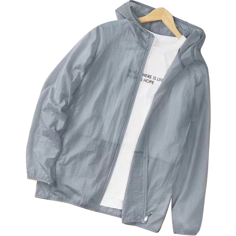 Veste de protection solaire légère et respirante pour hommes, à manches longues et avec capuche, idéale pour la pêche, la randonnée et le sport en