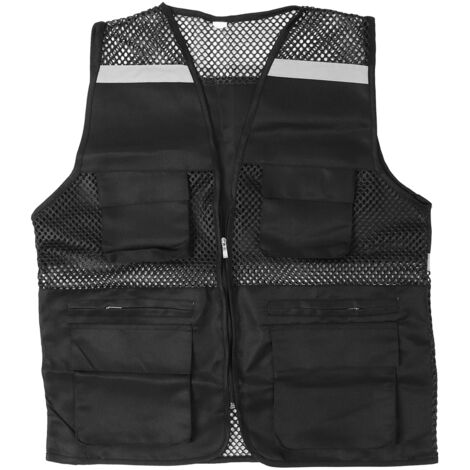 Veste de Sécurité Réfléchissante Respirante, avec Bandes Rétroréfléchissantes et Poches Multiples pour Professionnels