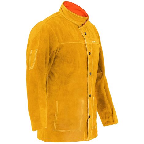Stamos Veste De Soudeur Cuir Vêtement Soudure Protection Taille XXL